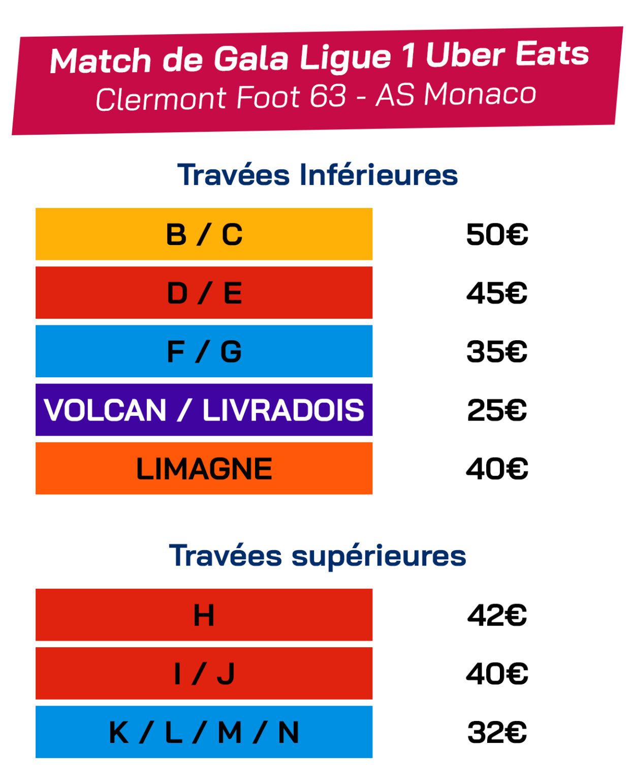 Billetterie Clermont / AS Monaco - Clermont Foot